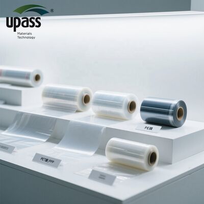 HDPE Cross Laminated Film Polyester / PET Release Liner Carrier for Strong Blue PET Holding Adhesive Tape