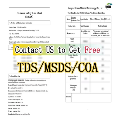 লাল MOPP রিলিজ ফিল্ম 100x55 সেমি একতরফা সিলিকন লেপযুক্ত