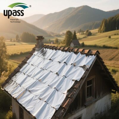 Aluminum Foil Roof Membrane Carrier Waterproof Material for House Repairs Crack and Leak Proof Cut-to-Size Service Available